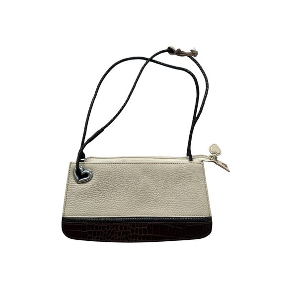 BRIGHTON Beige Colorblock Leather Shoulder Bag - Picture 10 of 10